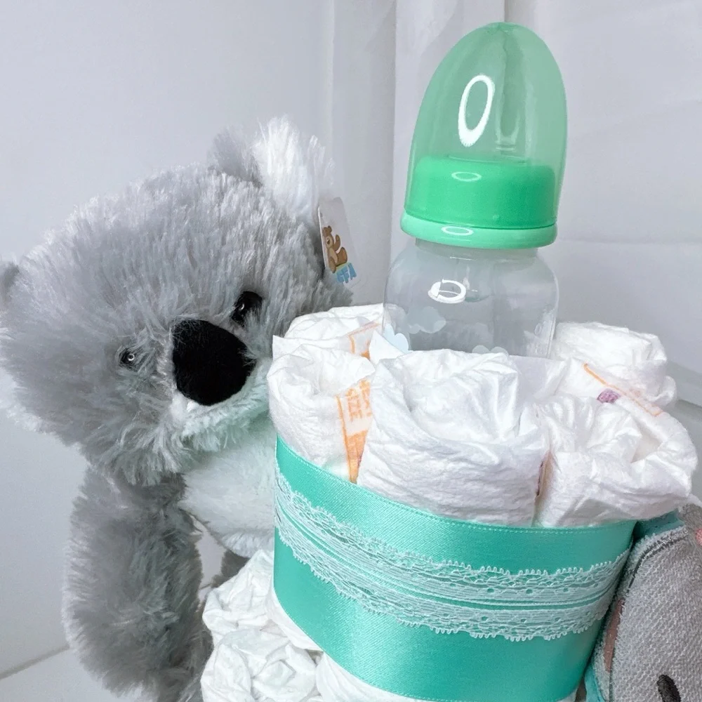 Koala Diaper Cake , Baby Shower Gift